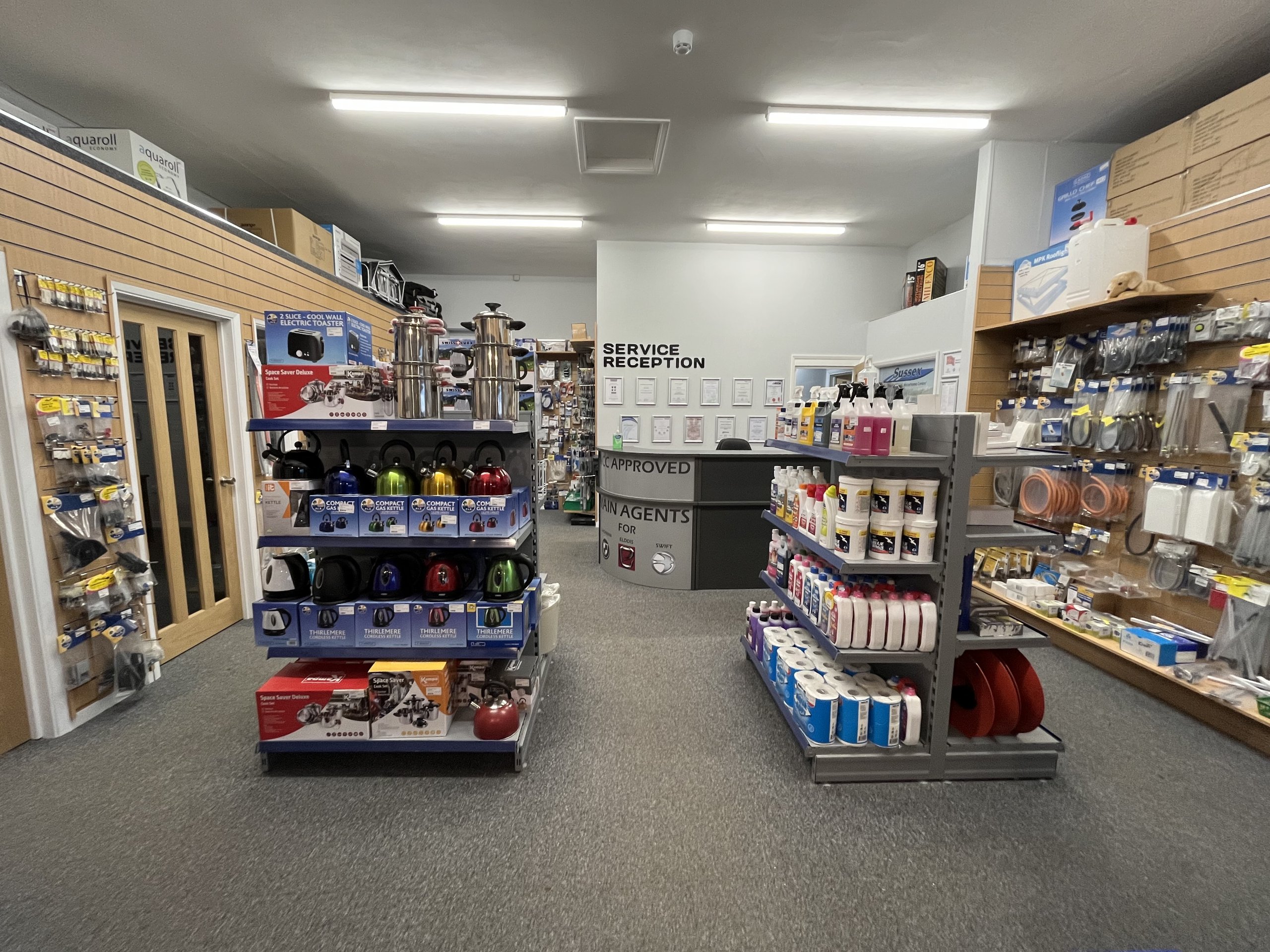 Accessory Shop, Pulborough, West Sussex Sussex Caravan Centre